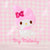 My Melody Clear Gingham Zipper Pouch