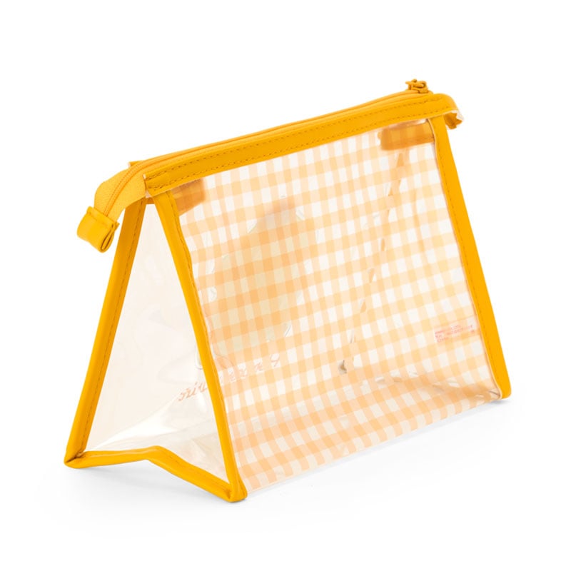 Pompompurin Clear Gingham Zipper Pouch
