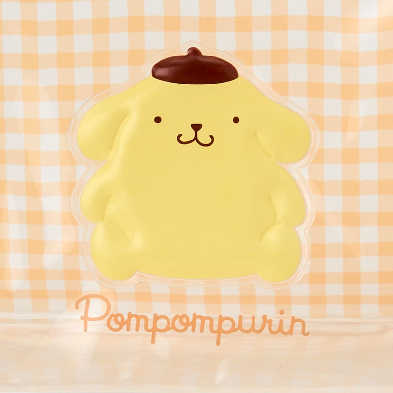 Pompompurin Clear Gingham Zipper Pouch