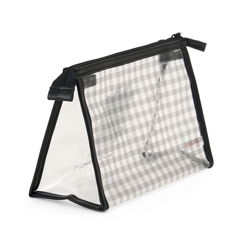 Badtz-maru Clear Gingham Zipper Pouch