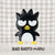 Badtz-maru Clear Gingham Zipper Pouch